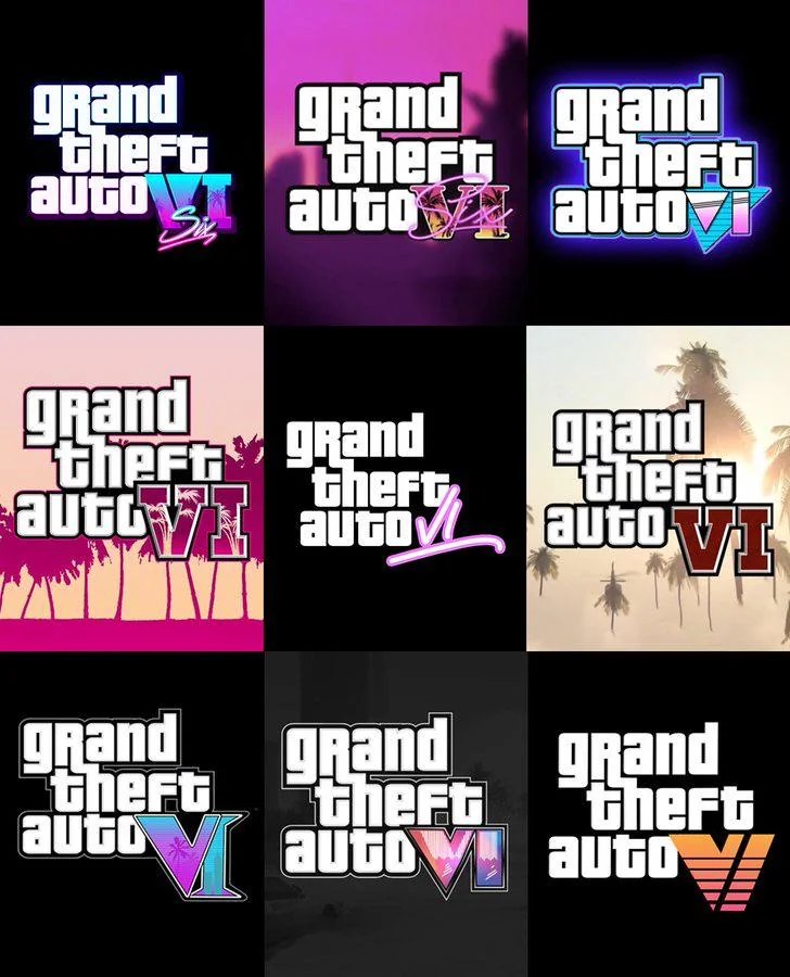Urban_GTA_6's tweet photo. Seeing all those fan-made logos over the years makes me appreciate just how beautiful the official GTA 6 logo really is. 🙌 https://t.co/50MZj5Vn8v