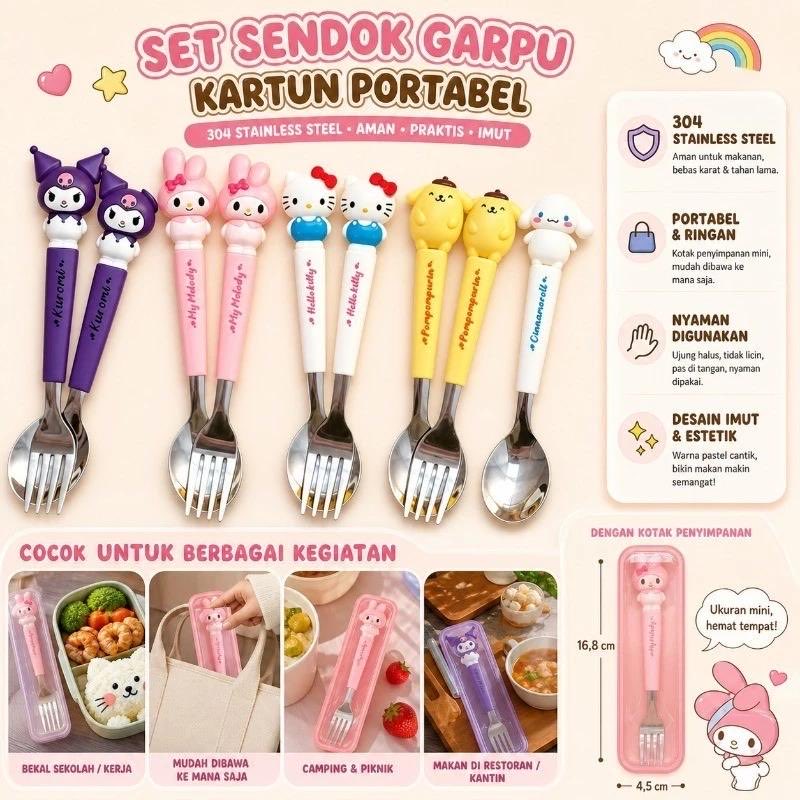CindyRmndni's tweet photo. LUCU BANGET WOY 😭🎀
🛒https://t.co/tqqNvz9I1v
Sendok garpu aja sekarang ada versi karakter segemes ini 😭
Udah dapet kotak juga, jadi enak dibawa buat bekal sekolah, kerja atau piknik 🥹💕
Kalian Tim Kuromi, My Melody, Hello Kitty atau Pompompurin nih? 👀 https://t.co/jF8pAmU0dF