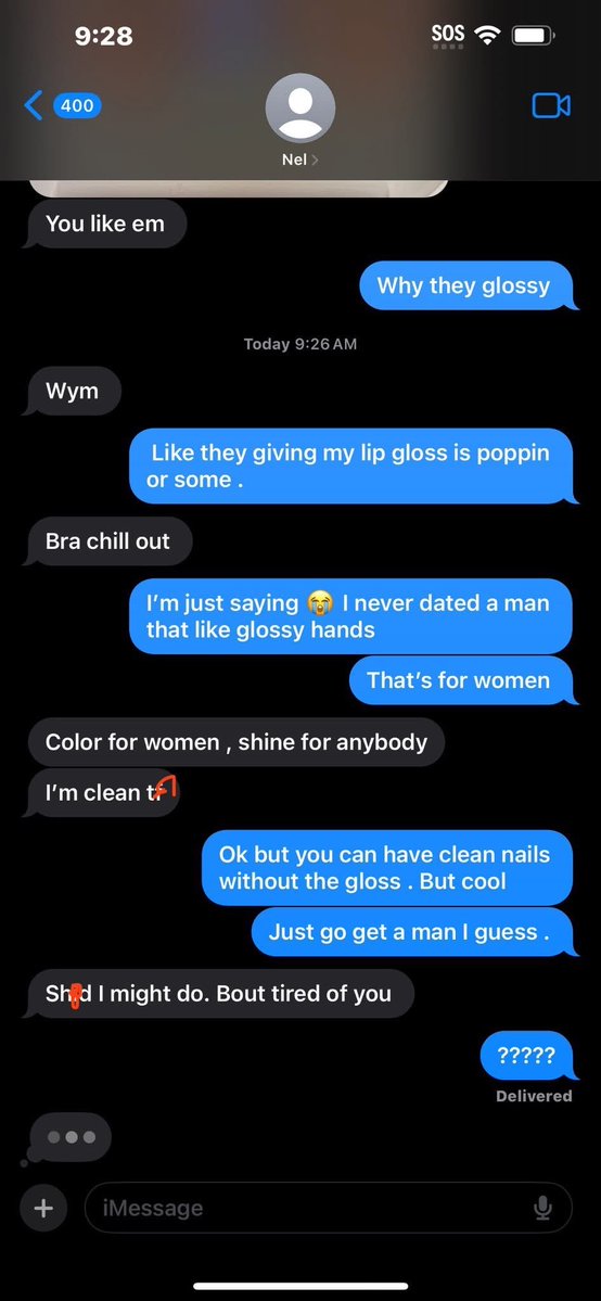 itssthyherinme's tweet photo. Yall I asked my man why his nails were glossy &amp;
look what if he responded https://t.co/AvIfasV6aP