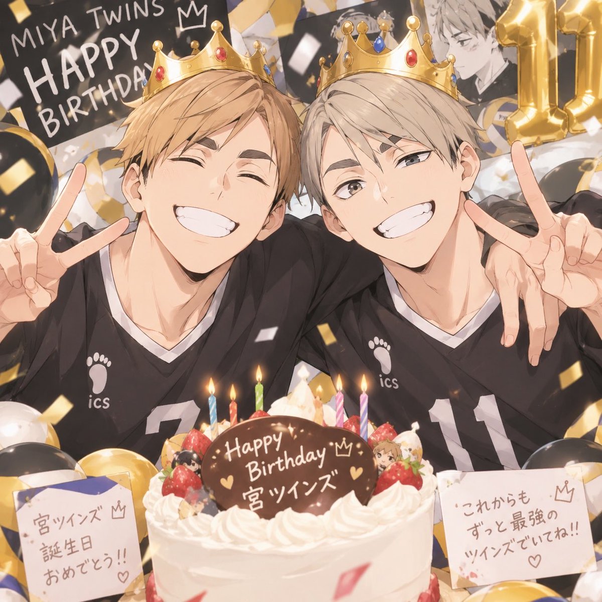 noanoalite's tweet photo. HappyBirthday

MIYA OSAMU and ATSUMU👑🍙

素敵な一日を🍀711

#HAPPYBIRTHDAYMiyaTwins
#宮治 #宮侑 https://t.co/TbQZaIMo37