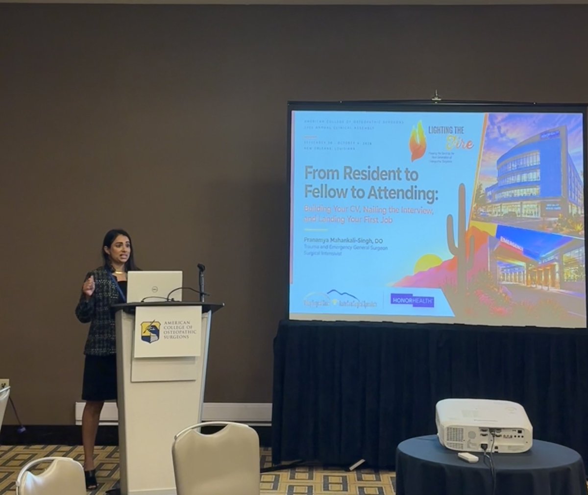 MyaMahankaliDO's tweet photo. The residents at #ACOSACA2026 were incredible! Grateful to give them the guidance I wish I'd had. Next-gen osteopathic surgeons, you're doing more than you think.

#LightingTheFire https://t.co/Eq8x06p9qj
