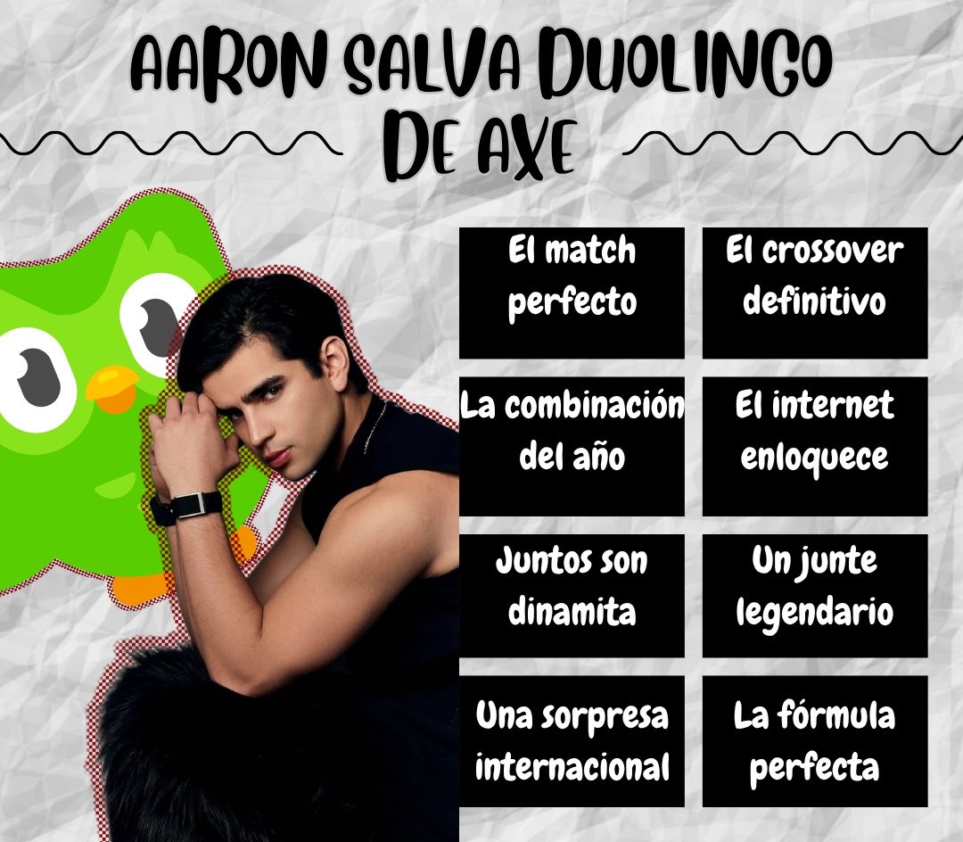 michmercuryy's tweet photo. INICIAMOS TENDENCIA ‼️

Comenta frase + tendencia y ht:   

AARON SALVA DUOLINGO DE AXE
#FreeDuo https://t.co/yuzc9Nxjab