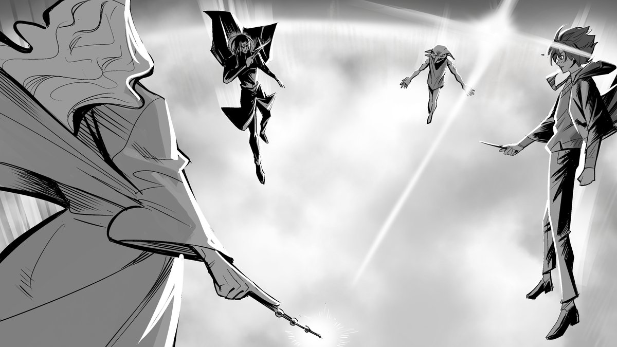 ZetaVisualWorks's tweet photo. #Malfoid
Weasley Vs Snape Vs Dumbledore Vs Dobby

Art by @SutejaART https://t.co/05JYFrQvqE