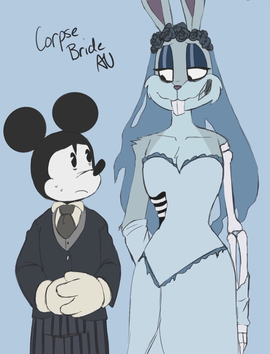astromonkeyking's tweet photo. Rewatched Corpse Bride and the autism took over
#looneytunes #mickeymouse #bugsbunny #corpsebride #overworkedmascots https://t.co/baCCuTgRuF
