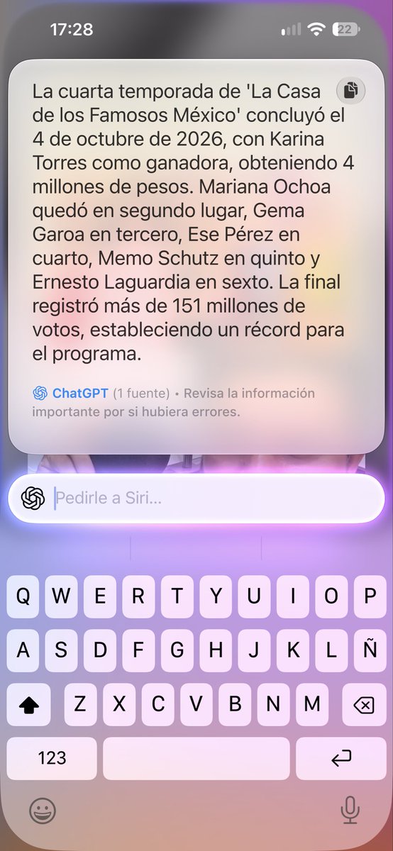 ba27523797's tweet photo. @SighfridFZ Pues esto dice siri https://t.co/XQZ7pLjEay