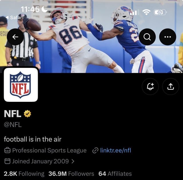 nacionpatriots's tweet photo. La cuenta de la @NFL cambió su banner por nuestro muchacho Chism https://t.co/QIwKf2YUZh