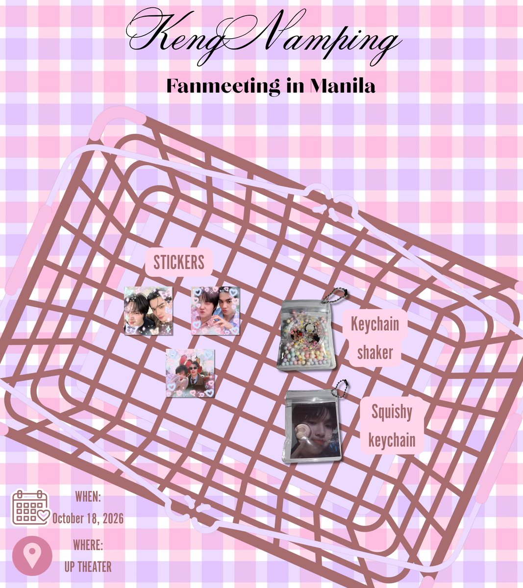 ppusamz0_1's tweet photo. Ი𐑼⋆KengNamping in Manila
freebies by: @ppusamz0_1 ˎˊ˗

𑣲 like &amp; rt
𑣲 time: TBA
𑣲 open for trades

─────── ⋆⋅☆⋅⋆ ────────

200 stickers
50 keychain shaker
30 squishy keychain

#KengNampingFMinManila #KengNamping #เก่งน้ำปิง 
#KengHarit #nampingster https://t.co/uisepHKBlx