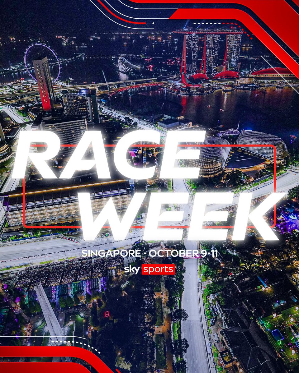 SkySportsF1's tweet photo. It's race week for the Singapore Grand Prix! 🇸🇬🤩 https://t.co/N8I2lT7iIt