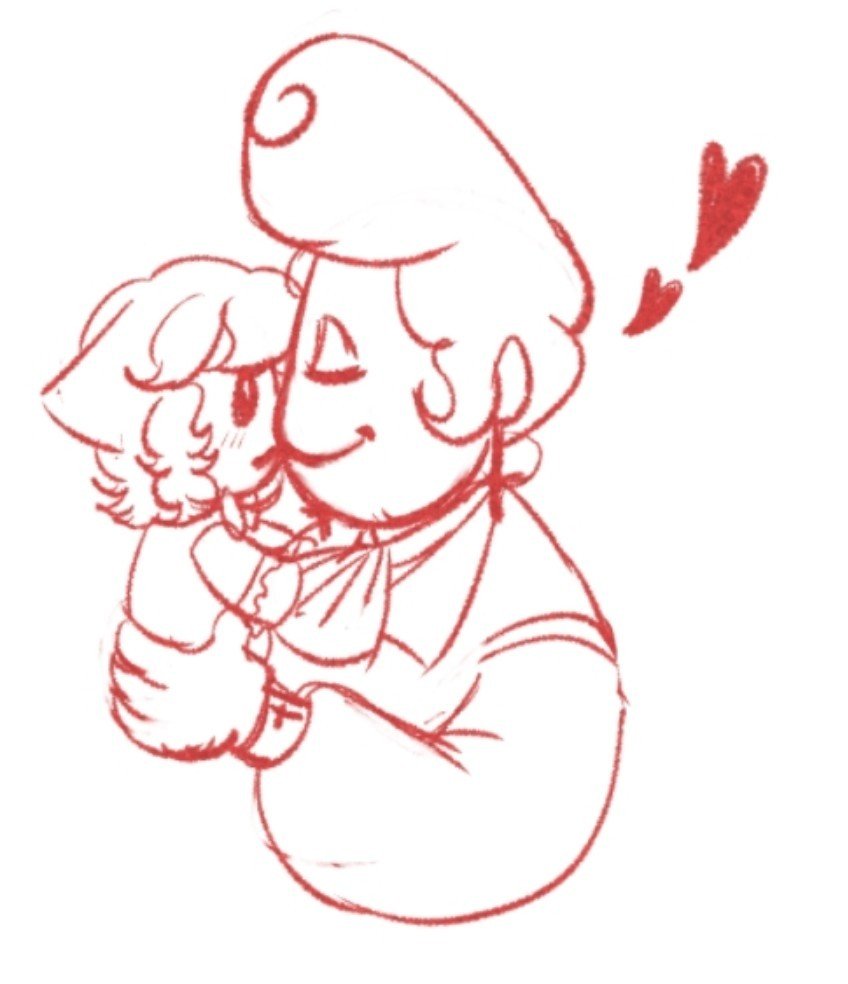 bitteraqqle's tweet photo. I drew them like they're in a family photo 😭
(That little plush that beta is holding is may, bam's self insert!!)
#whtwt #Welcomehome #yumeship #betawally #starcross https://t.co/2yc0i27m3r