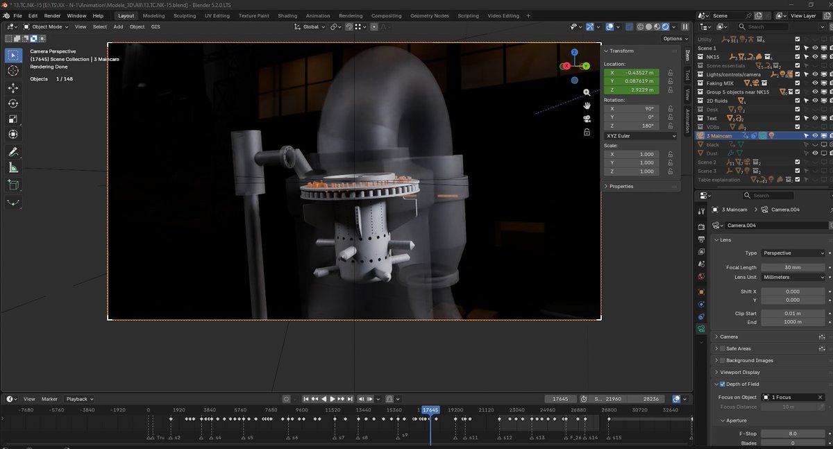 TechSpatiales's tweet photo. 04/10/2026: Après beaucoup de recherche et un peu d'astuce, j'ai pu remettre la main sur une ancienne version du fichier Blender original sur l'animation du NK-15. Je suis trop content, tout n'est pas perdu. https://t.co/YpEPPwuHcP