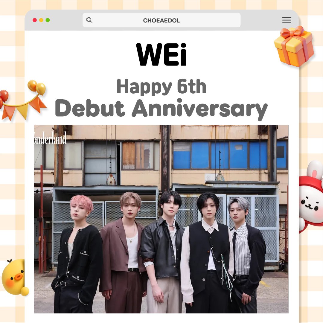 kpopidol_en's tweet photo. ˚₊·—̳͟͞͞💗 #WEi_6thAnniversary 🎂

Cherishing every brilliant moment with #RUi ✨
Wishing a happy 6th Anniversary to #WEi 🎉

✨ Don’t miss the anniversary banner on CHOEAEDOL 👀
▶️ https://t.co/VbSZGcaT6p

#CHOEAEDOL #Idol #KPOP #DebutAnniversary https://t.co/06tUfqrq1K