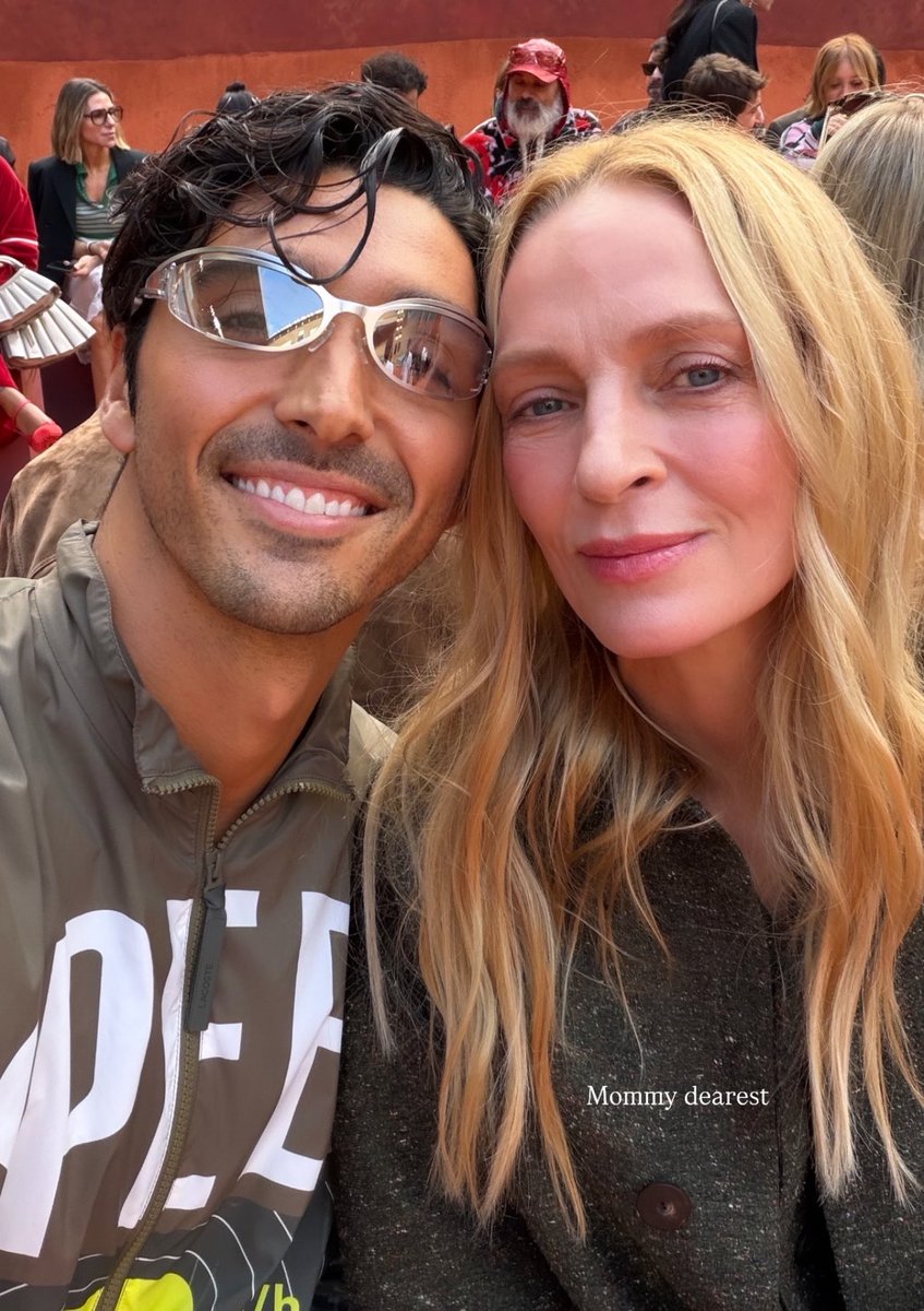 rwrbcrave's tweet photo. Taylor Zakhar Perez and Uma Thurman via his Instagram stories! 

“Mommy dearest” https://t.co/QOlf4lcrGB