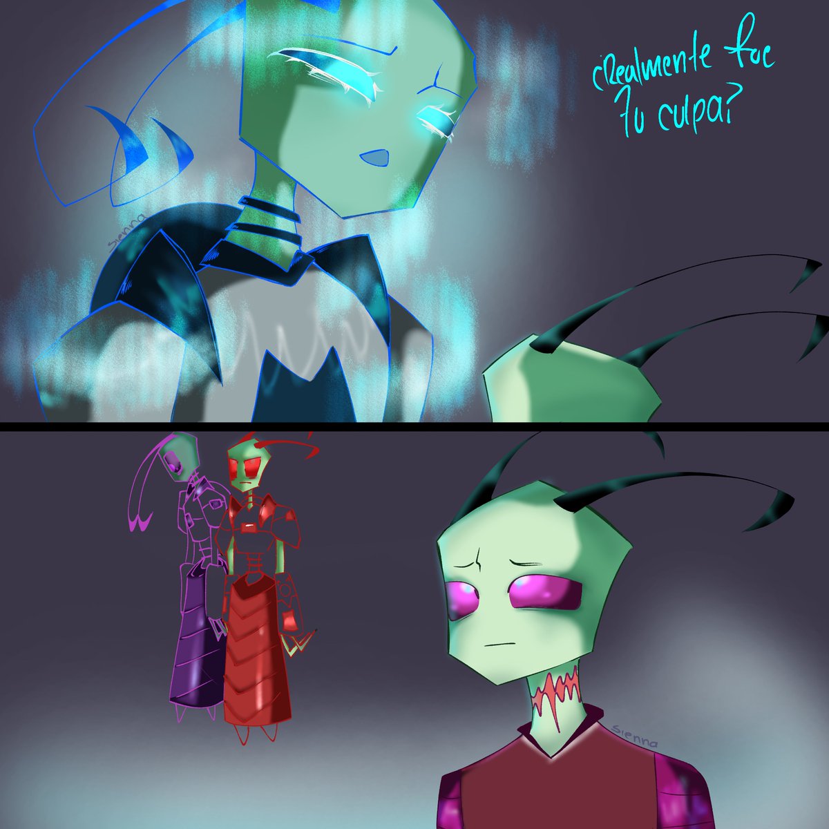 AAlexwseahsjshs's tweet photo. Realmente fue tu culpa zim?
Morado porque no dejas de pensar en Miyuki?
#InvaderZim #InvazorZim #Zim #TheTallest #TheTallestMiyuki #Fanart https://t.co/XuXBxfsnqg