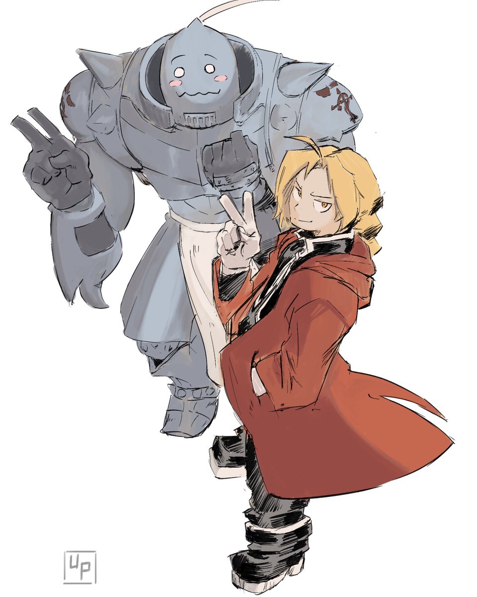 Unreal_Popcorn's tweet photo. decided to paint a bit #fma https://t.co/RbtMgcJ2Wo