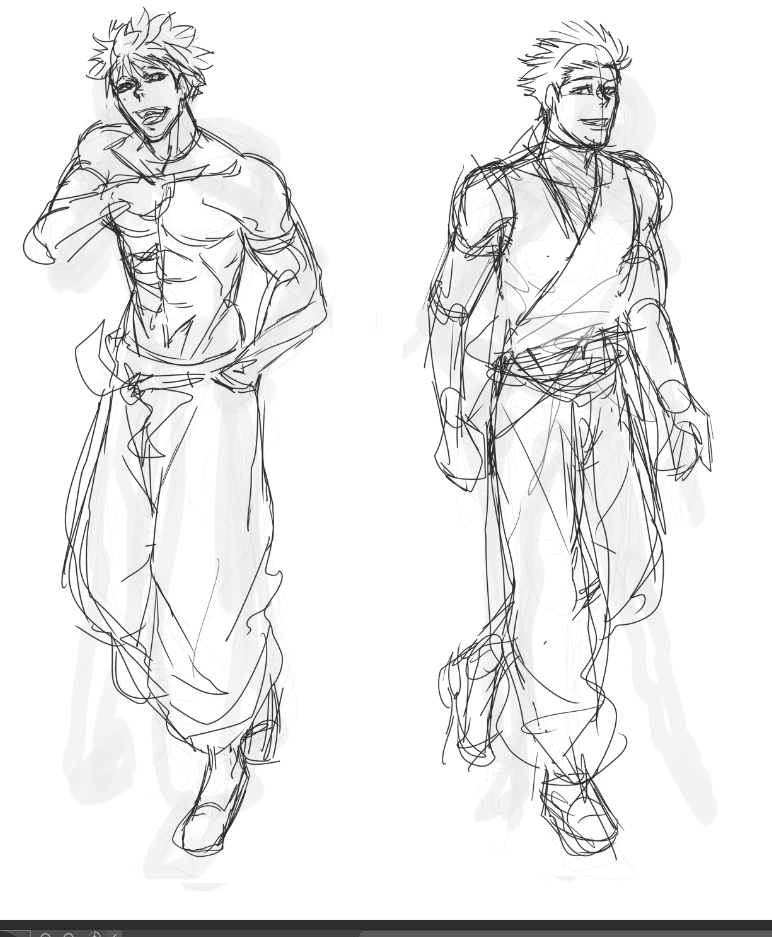 gdstarart's tweet photo. gojo vs suk wip https://t.co/VETfi6YCgy