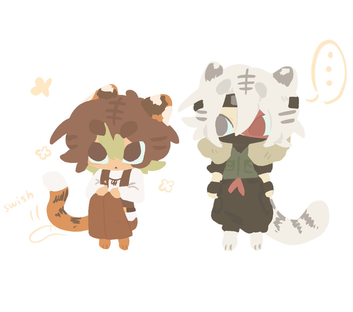 Sharoruu's tweet photo. tiger boat boys hehhhe #boatboys #ethoslabfanart #smallishbeansfanart https://t.co/J5aXXvv56e