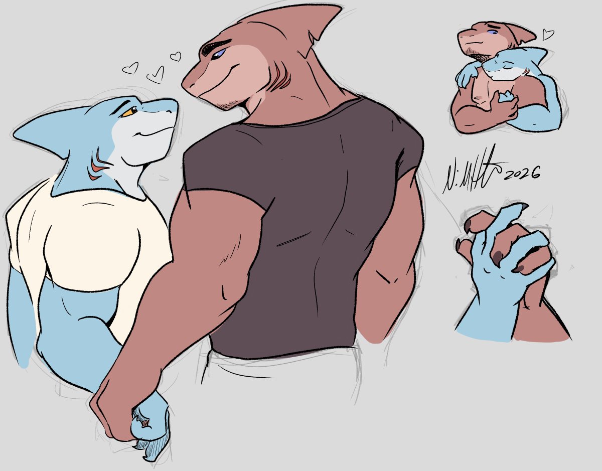 mermaidgarden's tweet photo. I adore them so much, I had to sketch some fanart @MaoSharki https://t.co/UTu3VG2uFC