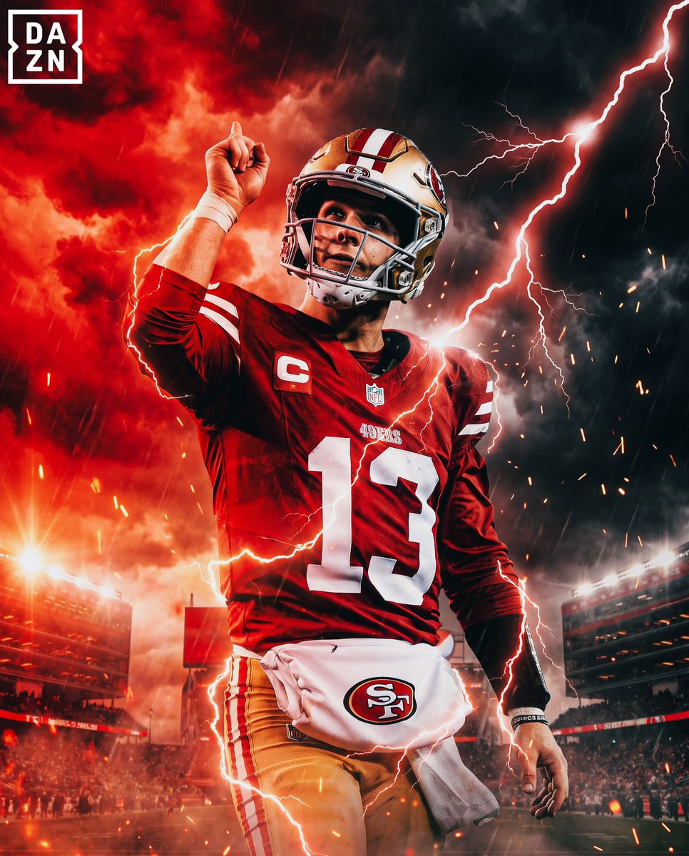 OurSf49ers's tweet photo. Brock Purdy this season: 

4-0
11 Pass TD
1 INT
126.2 Pass Rating
0 Sacks Taken

MVP ‼️ https://t.co/KBDRlsRrcY