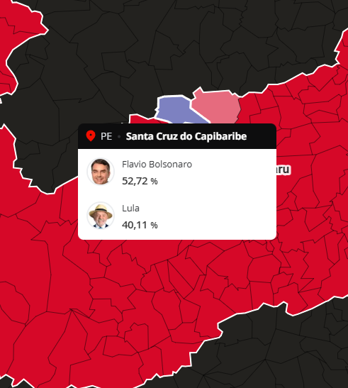 poptime's tweet photo. 🚨 VERGONHA REGIONAL! Santa Cruz do Capibaribe é, mais uma vez, a ÚNICA cidade de Pernambuco onde Bolsonaro venceu de Lula nas eleições presidenciais. https://t.co/hyTDGz136n