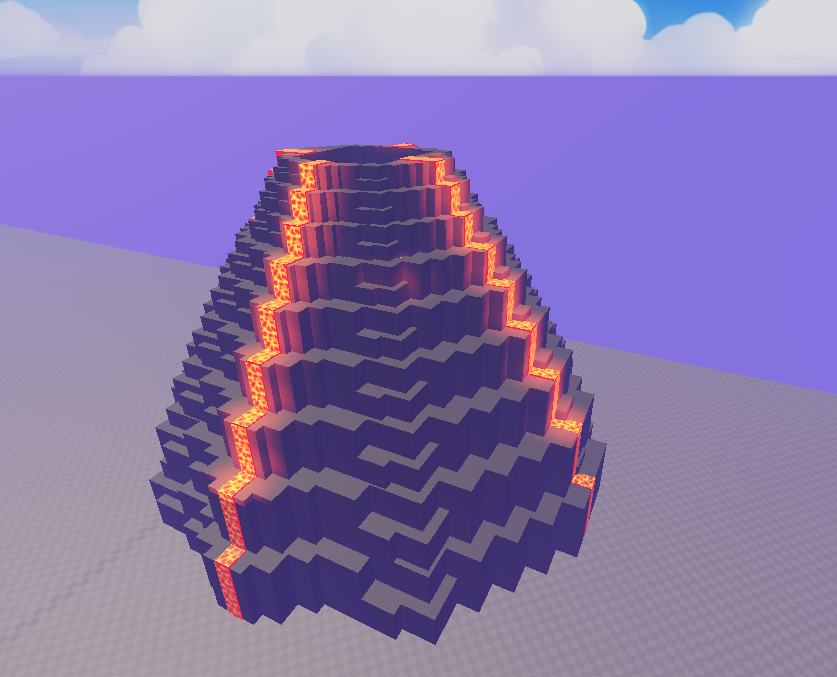 Kaiserpeak's tweet photo. Built this volcano model 🌋🔥 stud style  Rate it 1–10!

#Roblox #RobloxDev #robloxbuilder #studstyle https://t.co/vQ5VrYqCbd