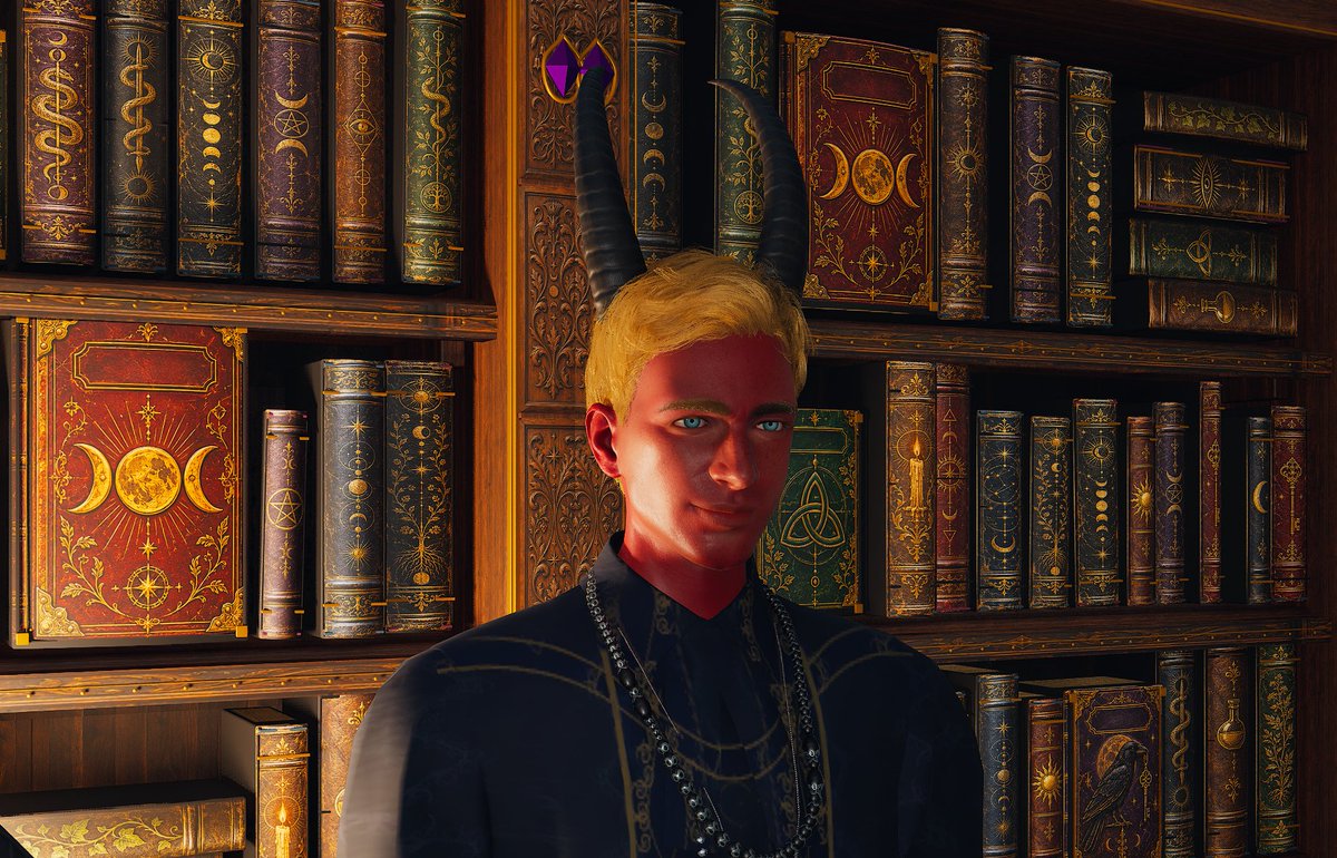 InzoiAgeOfMagic's tweet photo. In Inzoi Age of Magic's GIANT (Covens Update) There will be:

1. Functional Magic Schools
2. A Complete Coven System (up to 20 witches)
3. Tons of new spells and Interactions. 
4. Big Update to demon system and appearance
5. Wizards Robes and Witch's Hats
6. Updates textures for books
7. New Functional Objects w/ Magical Effects: Supreme Throne. New Bookshelves with variants, Potion Shelves.  
#Inzoi #Sims4 #Magic #Witch #School #AgeOfMagic #Coven