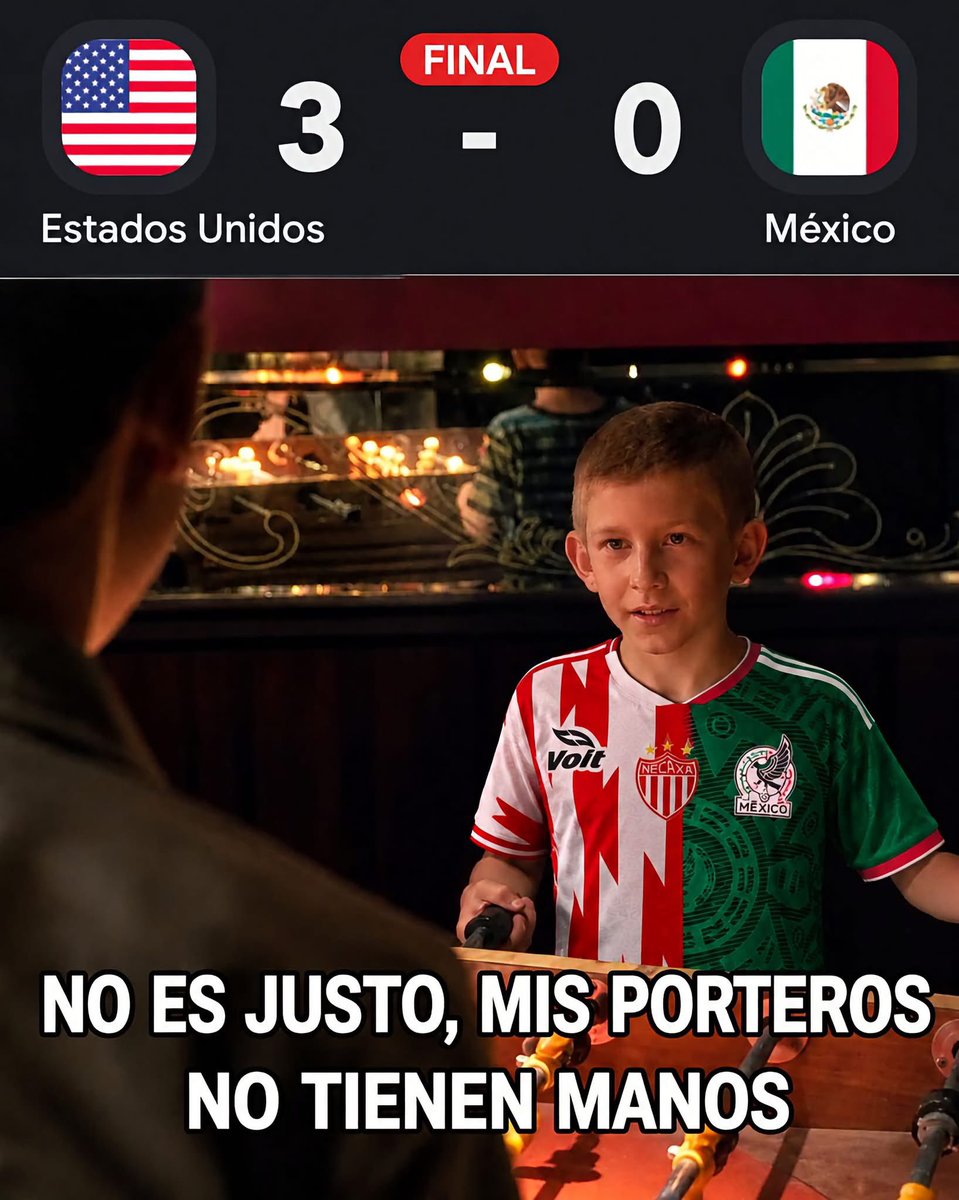 RMTiburonblanco's tweet photo. Totalmente!!! 😂
#usavsmex #mexicovsusa #miseleccion #somosmexico #eltri #fechafifa https://t.co/3hUQWw44vH