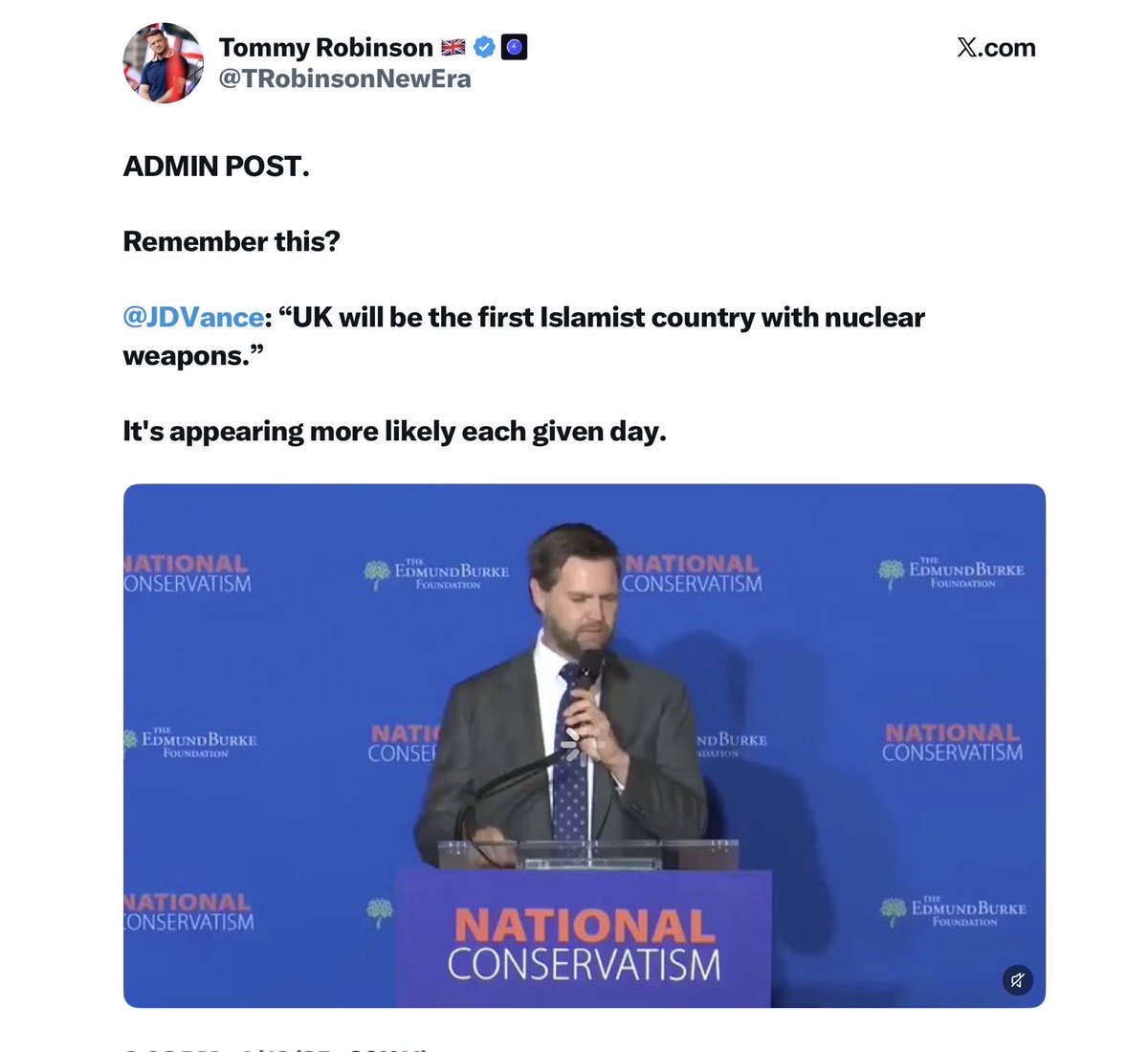 Fulcrumbs44's tweet photo. @KTHopkins @maybemellowout1 It is happening.

The media is covering up and suppressing.

You are losing your country. https://t.co/M0Wd1MW3bJ