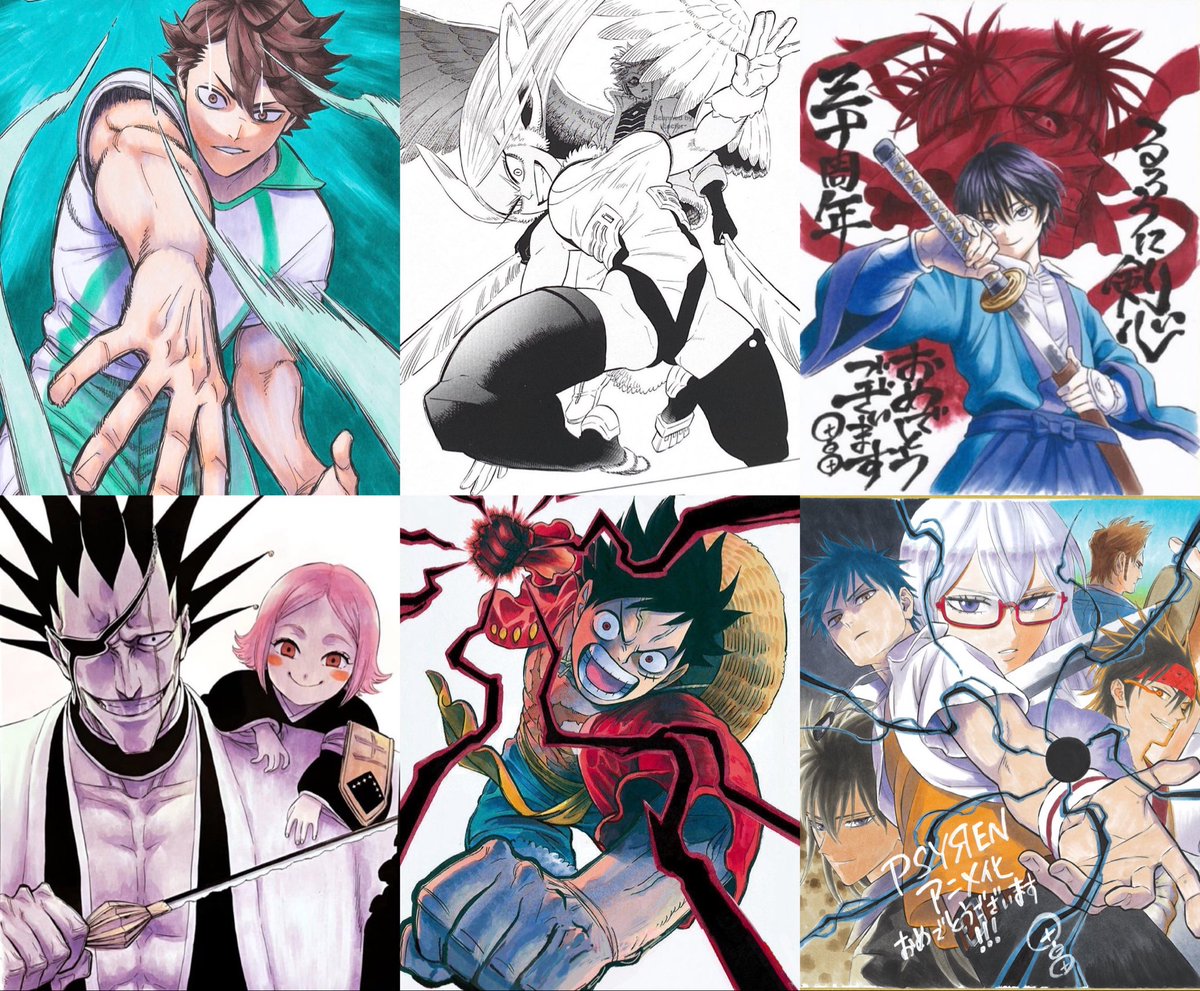 Promithean11's tweet photo. I swear Tabata gotta be related to Mahoraga the way he adapts to every mangaka art style https://t.co/d9QOgJ75kY