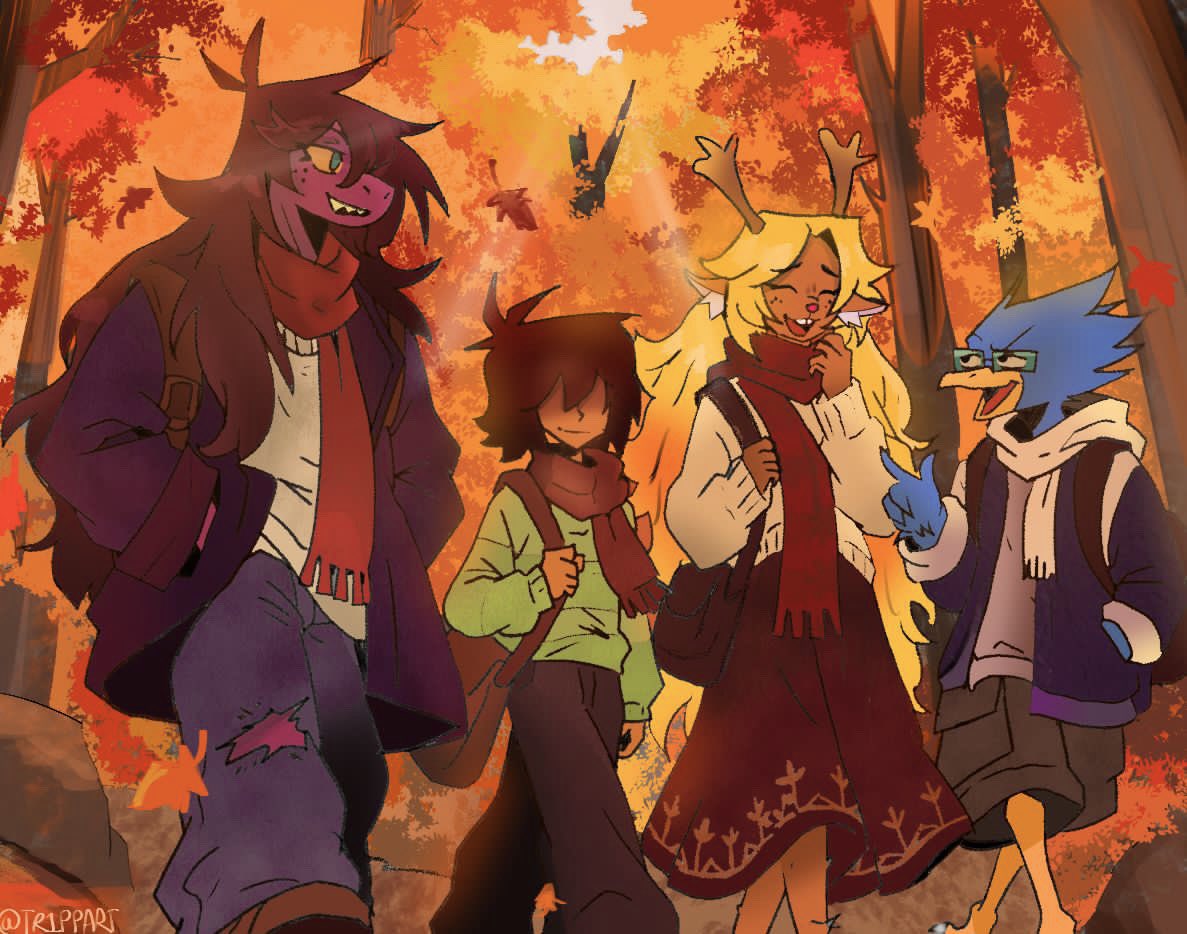 HuntaXHunta2's tweet photo. New Fall deltarune drawing 

Once again PEAK character designs from the goat @user823493247  

#deltarune https://t.co/wm71KKi84l