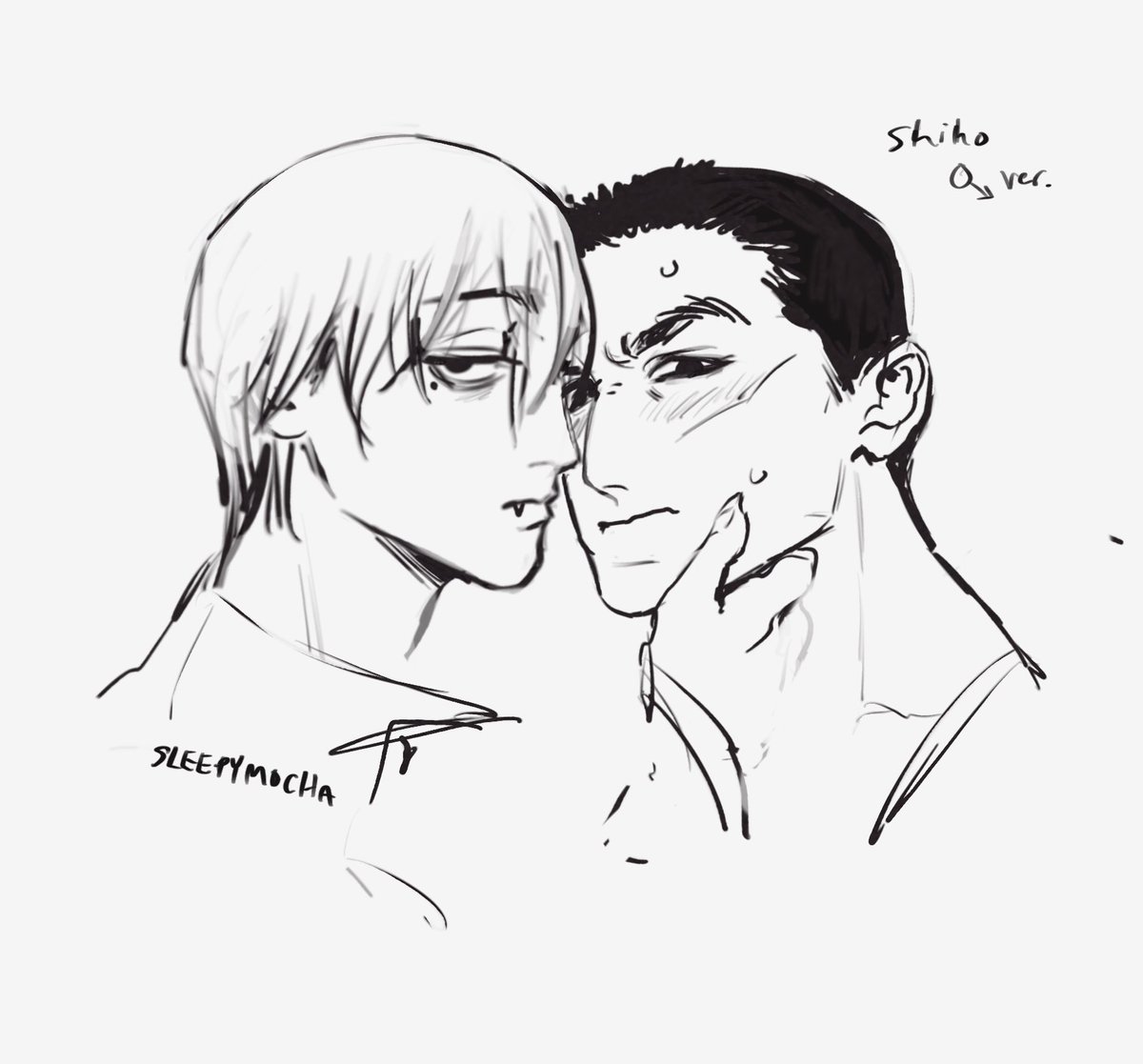 sleepymocha_'s tweet photo. Vampire x Vampire hunter but yaoi https://t.co/R7N9tjnk8I