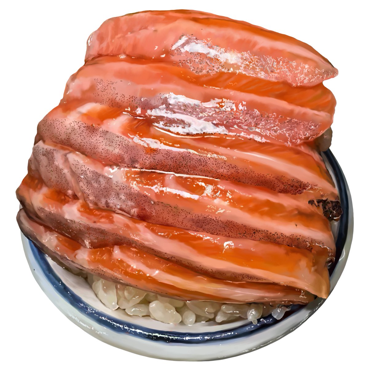 mimi76704's tweet photo. Salmon Donburi 🍣🍚
#art #illustration #salmon #food https://t.co/PniapwCcwN