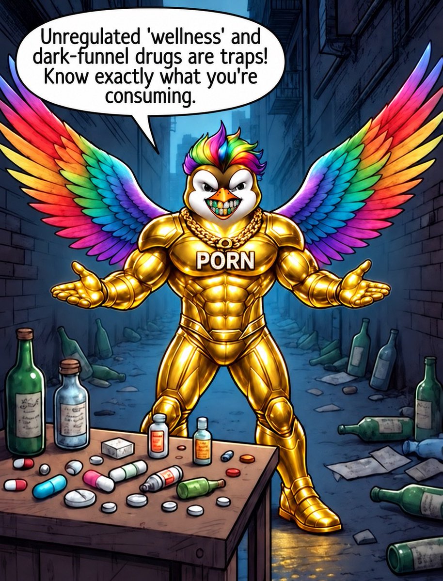 Pengasus1999's tweet photo. Advice from a ripped superhero penguin unicorn. 

Big shot out to @caboskie18 devs r cooking!
@PenguinPad_xyz https://t.co/cJHQOWCAn9