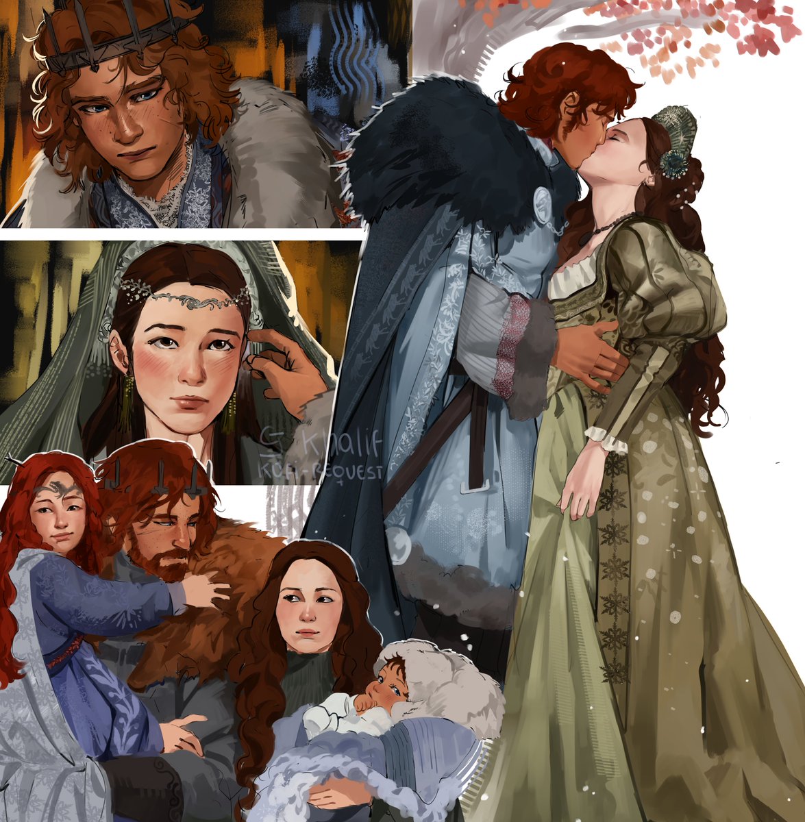 Cj_KhalifP's tweet photo. Robb Stark x Roslin Frey KOFI REQUEST! <3 https://t.co/bkSWF3y8UY