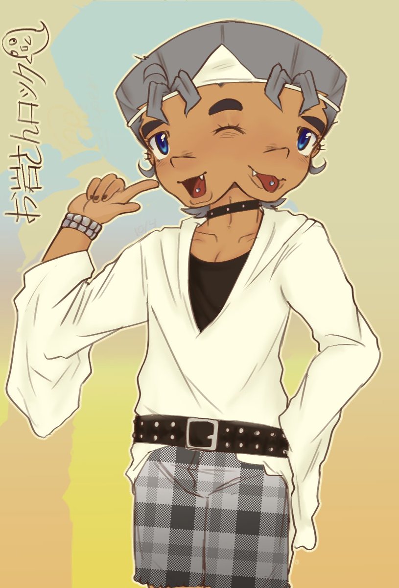 Paper_DVD's tweet photo. Koichi x Sango (Ikigesare) Oiwa-san Rock REMAKE!! #koichitwt #jjba #jjbafanart #diu #Ikigesare #doodle He's so cute I could dieeeeeee https://t.co/RabbZAVvu3