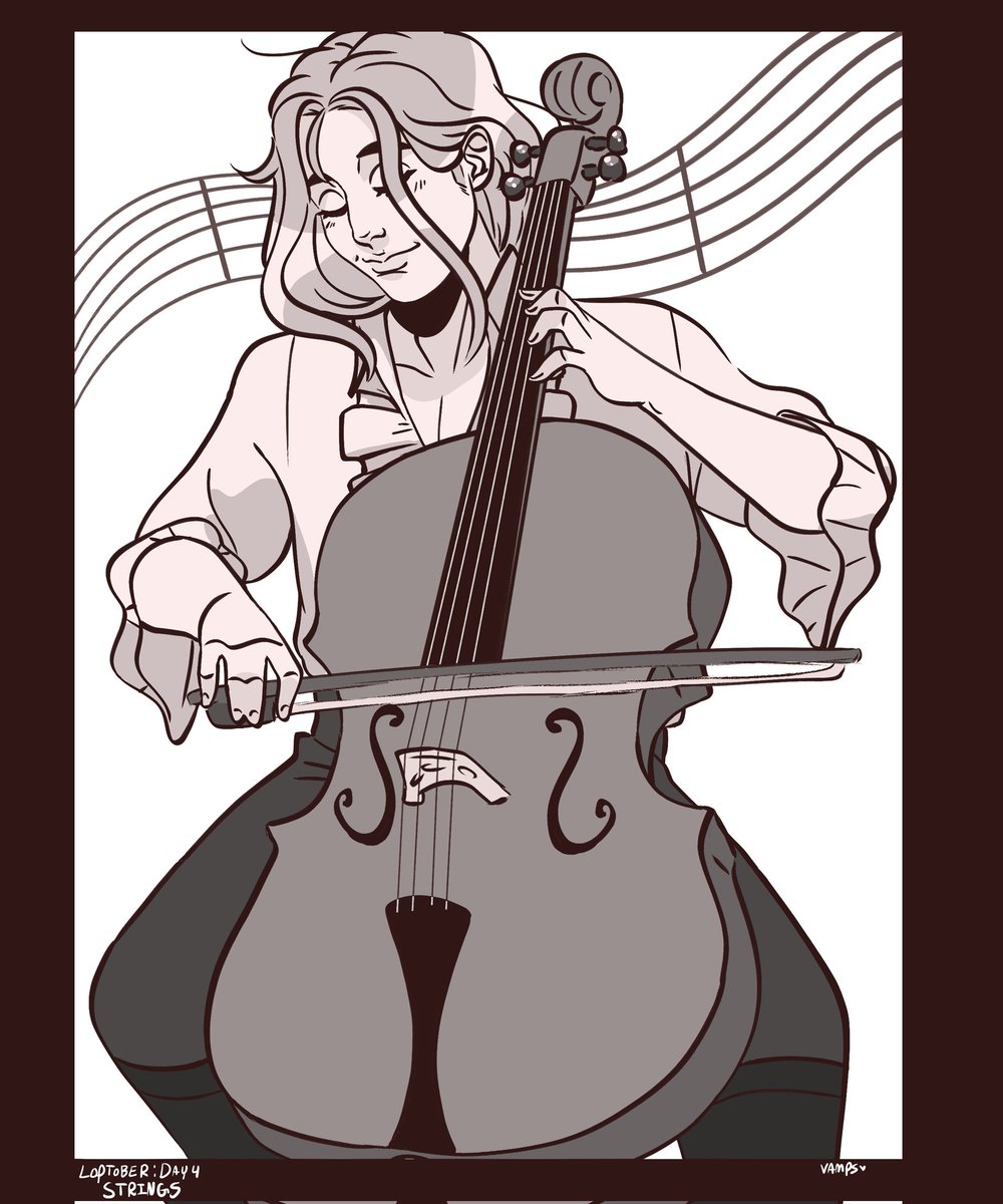 vamprnce's tweet photo. a bit bummed I can't do loptober fully bc I'm busy but I wanted to get at least one of them done :'3 was really inspired by cellist Romeo today ehe 🤍🎼
#liesofp #loptober https://t.co/F9HawpIx2K