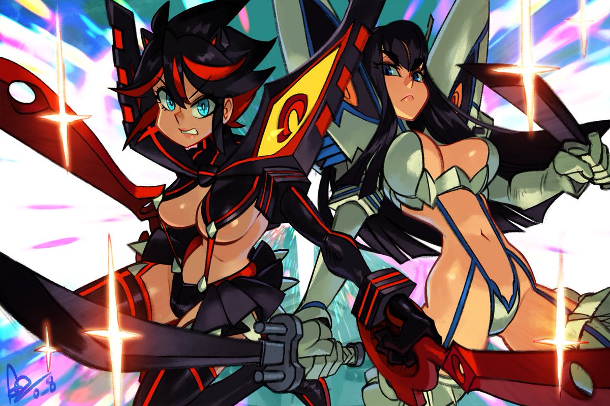 o___8's tweet photo. Happy 13th year anniversary Kill-la-Kill ! https://t.co/n0BLvfcUau