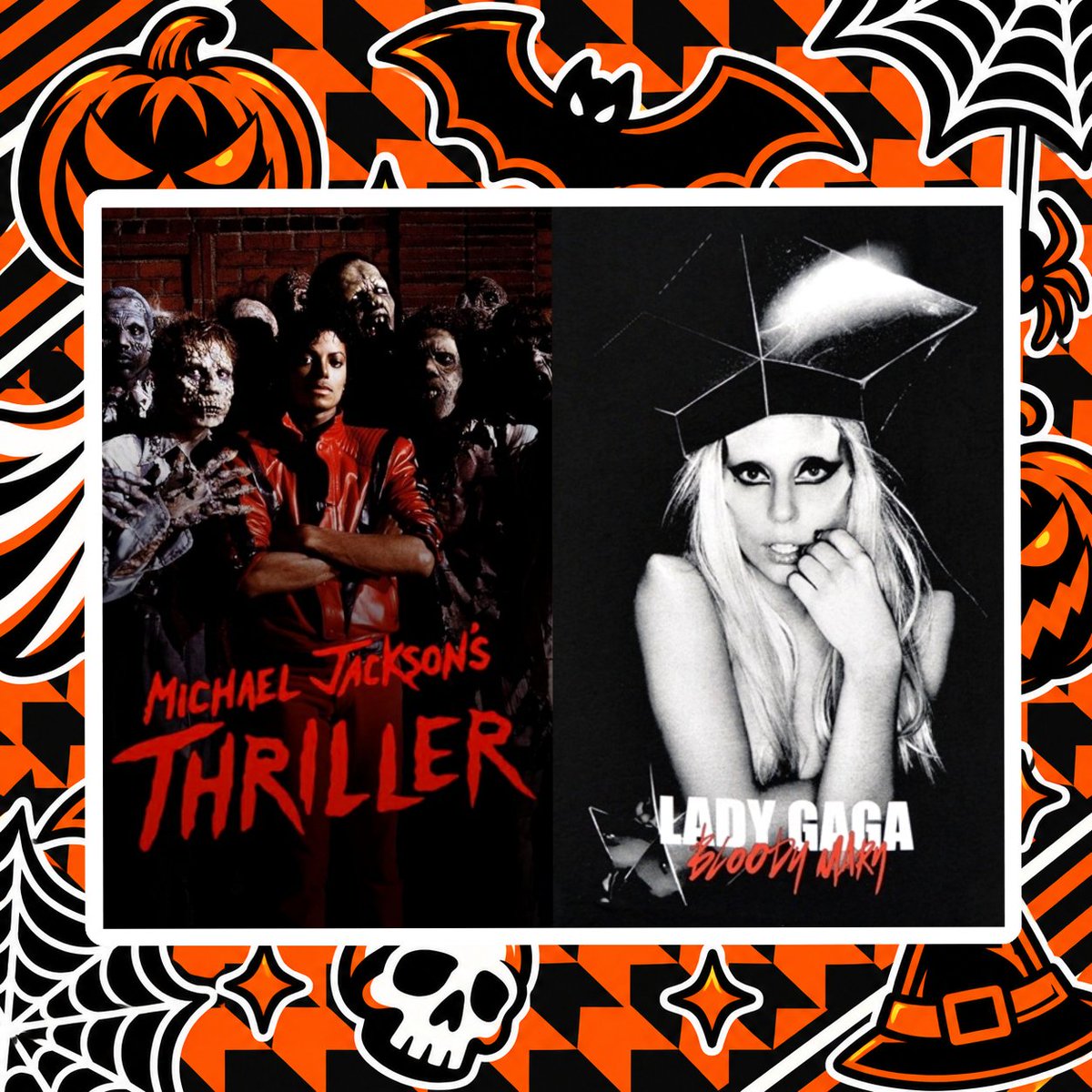 PopHubOfficial's tweet photo. 🎃| Michael Jackson's 'Thriller' and Lady Gaga's 'Bloody Mary' are the most used Halloween-themed songs in Tiktok's history. https://t.co/LgUbtYwC2W