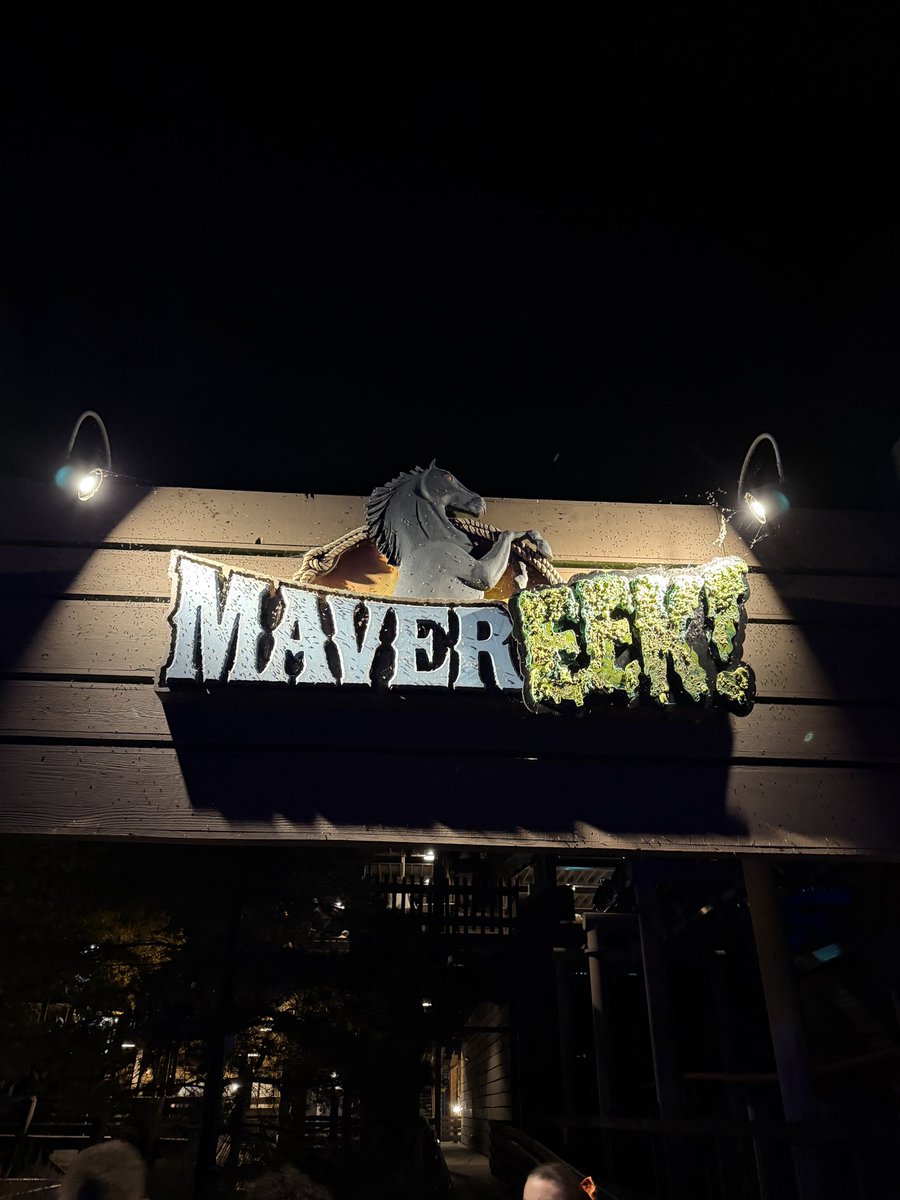 coasterstudios's tweet photo. My first time at @cedarpoint Halloweekends!

Love all the retro ride vehicles and gravestones for past attractions. The new Diablo house is LEGIT. Like… actually HHN level good. 

Crowds of course are super high but the vibes are great! Awesome time. https://t.co/UF83REoGJt