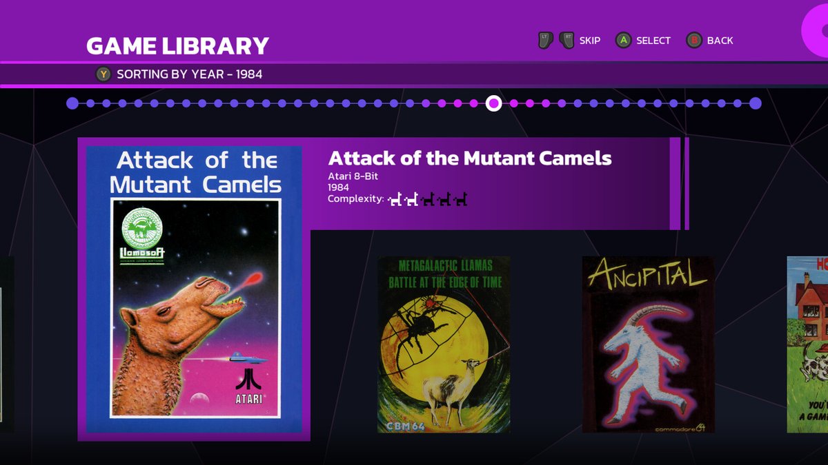 doc_eggfan's tweet photo. @wilhelminafr0st If you feel like whimsymaxxing, you can't go past "Llamasoft: The Jeff Minter Story" https://t.co/E3KL3HTN3M