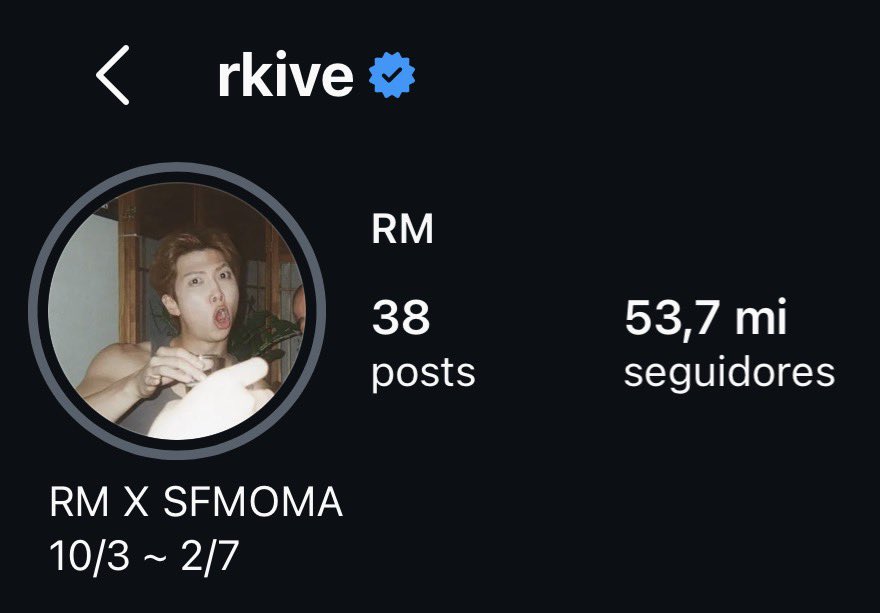 knj_brasil's tweet photo. 📷 | #RM atualizou sua foto de perfil do Instagram! 🥺💜 https://t.co/hF40ynlDKr
