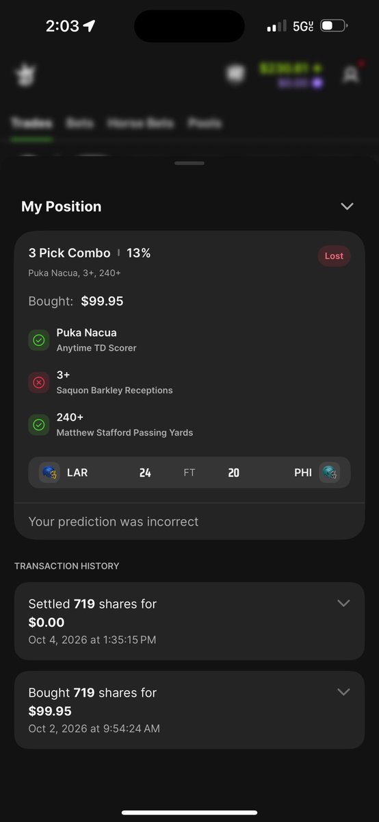 Awek007's tweet photo. How do I loose my bet if Barkley was taking out due to injury @DraftKings  @DKSports @DK_Assist with the robbery @Kalshi @Novig @PrizePicks @FanDuelSports  would never do that to me. https://t.co/DgpFOclJs3