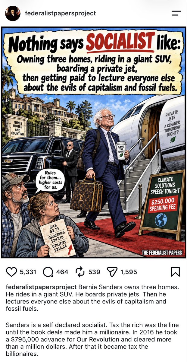 yerlying's tweet photo. @SenSanders Oh Bernie please
you hate religion, you hate Catholics, you even hate Israel. 
And the Oligarch hate bullshit you spew around daily is getting old, as are you.
Please just STFU https://t.co/uEWHJbAdqi