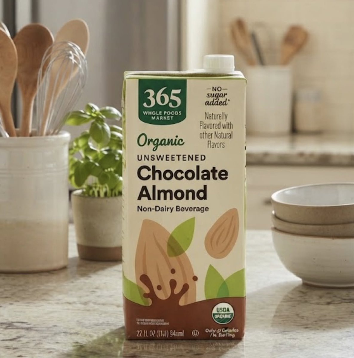 realballadolla's tweet photo. Early Prime Big Deal! 365 Whole Foods Market Organic Unsweetened Chocolate Almond Milk for only $1.76 each with S&amp;S--save 10% when you buy 4! #ad https://t.co/DvsOFpjLMK #amazondeals #almondmilk #dairyfree #organicfood https://t.co/mkItlIVsGP