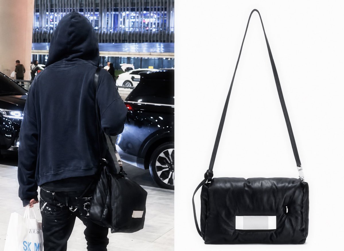 nikistylearch's tweet photo. [261005] #NI_KI
인천국제공항 입국

[BAG]
• RICK OWENS
Men's Black Shoulder Bag 'Big Pillow Griffin' -Black (Sold Out)
• ₩2,249,000 https://t.co/AKgBDsq9ZX