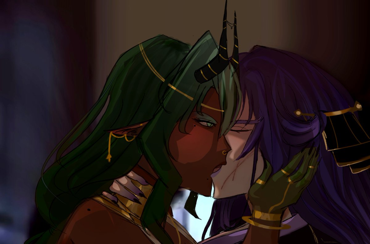 einova_'s tweet photo. apep x kanna kapatcir butch4butch yuri...👀
#genshinimpact 
idk if I like how kanna turned out buttt wtv https://t.co/t6gnhTZPRn