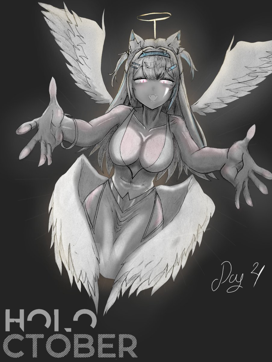 MoonMelon1_'s tweet photo. Fuwawa...angel?
~Día 4

#Holoctober #FWMCpix #FUWAMOCO https://t.co/XuUycUvGoe