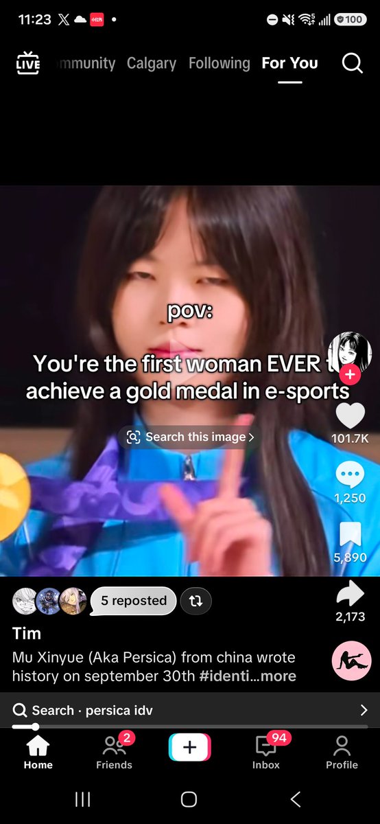 Gr_xawm's tweet photo. I lowk dont like this post cause instead of showing clips of how good persica is, they just put images of her.
Is being a woman who won a gold medal all she is to you guys? 😭😭
Maybe Im weird for thinking this https://t.co/YTUl6spiqy