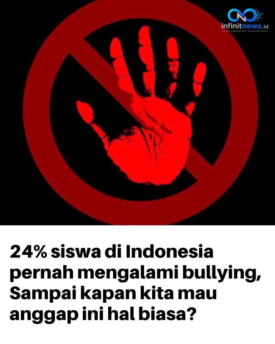 Infinitnewouuk's tweet photo. Candaan itu kalau semua tertawa. Kalau cuma satu orang yang disudutkan dan merasa tertekan, itu perundungan.

​💬 Pernah nemu candaan yang kebablasan? Share pandanganmu di kolom komentar!​

#InfinitNews #AyoSadar #EdukasiAnak #StopJudiDigital #BudayaSekolahAman https://t.co/cg2uLeZW0F