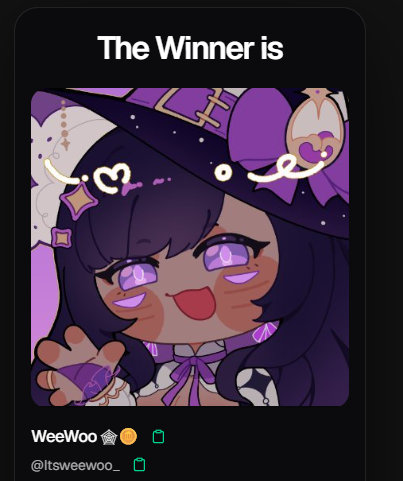 maonosleep's tweet photo. winner for the giveaway is @Itsweewoo_ !! huge congrats !! 

dm me within 24 hours for claim! thank you everyone for participating🙇‍♀️give her a good home! https://t.co/pNuMNEub3V