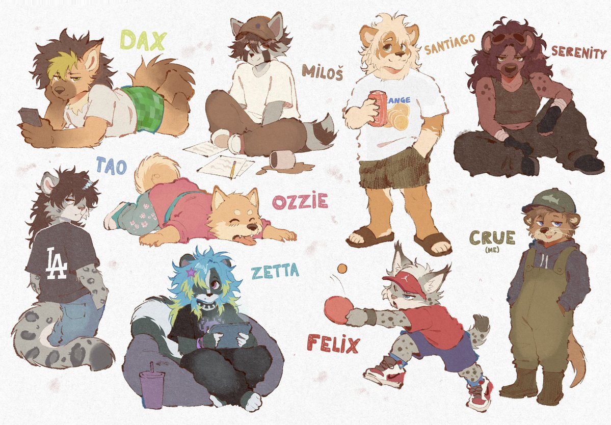 cruepocket's tweet photo. meet my ocs! https://t.co/RgK8HoL1O5